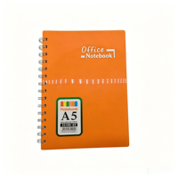 Carnet à spirale personnalisé en PP rigide A5, 120 feuilles lignées, style Kawaii, pour étudiants et professionnels