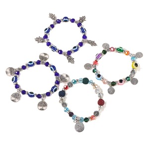 Commercio all'ingrosso nuovo albero della vita braccialetto di perline stile Vintage turco occhi azzurri Fatima occhi di palma demone per braccialetti di fascino del partito - Product Image 5