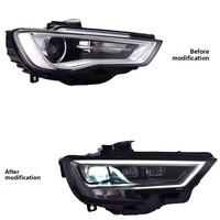 Nuevo Conjunto de Faros LED de Alta Calidad de 12V 55W para Audi A3 2017-2020 con Luces de Circulación Diurna y Señales de Giro