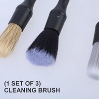 QEEPEI Kit de brosses de nettoyage multifonctionnelles en plastique pour l'intérieur de voiture et ensemble de brosses de détaillage pour lave-auto, kit de lavage doux pour perceuse