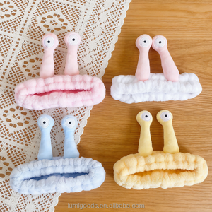 Bandas Elásticas para el Cabello de Felpa Coral y Franela para Mujer - Accesorios para Spa, Yoga y <span class=keywords><strong>Maquillaje</strong></span> con Diseño de Dibujos Animados - Product Image 4