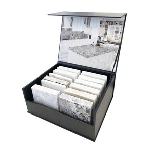 High Quality Custom Size Paper Tiles Sample Boxes Show Packaging Quartz Case Display Marble Granite For Cardboard Stone Box