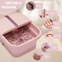 Masseur de pieds électrique vibrant OEM de bonne qualité avec fonction de trempage et bassin de lavage, 2,7 kg, pour usage domestique, pièces de rechange gratuites, Noël