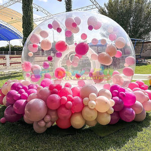 Maison d'amusement de fête pour enfants, igloo en cristal à bulles gonflables blanc clair, tente dôme, souffleur transparent, ballons à bulles gonflables - Product Image 6