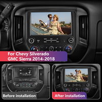 Reproductor Multimedia para Automóvil Junsun, Disponible en EE. UU., para Chevrolet Chevy Silverado GMC Sierra 2014-2018, CarPlay Inalámbrico, Navegación GPS Android