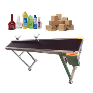 Anpassbare stabile <span class=keywords><strong>Mini</strong></span>-PVC-Förderband maschine Kleiner Band förderer mit Beistell tisch - Product Image 3