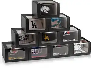 Window Display Hat Aufbewahrung behälter Fold Packing Box für Baseball Hat Billed Packaging Box für Trucker Hat