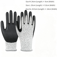 Gants de jardinage haute performance, durables, résistants aux épines, gants enduits de nitrile HPPE pour la plantation de légumes à domicile
