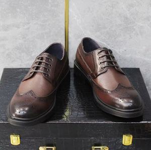 Chaussures Oxford en cuir pour homme, chaussures habillées en cuir pour homme, chaussures en cuir de crocodile marron pour homme, chaussures pas chères pour homme - Product Image 4