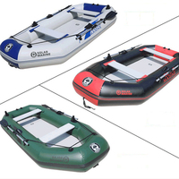 Bateau de pêche gonflable de plancher de pont pneumatique anti-stress pour 2 personnes et bateaux gonflables rigides bon marché