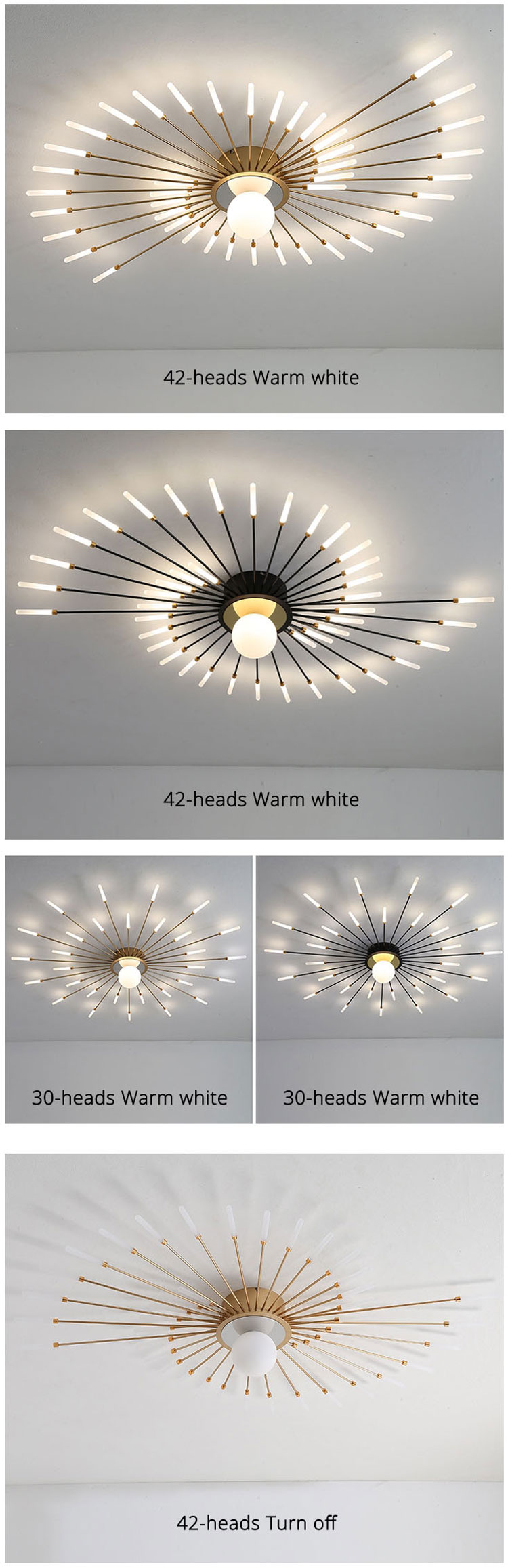 New Modern Study Living Room Bedroom Kitchen Hall  LED Chandelier Ceiling Lighting