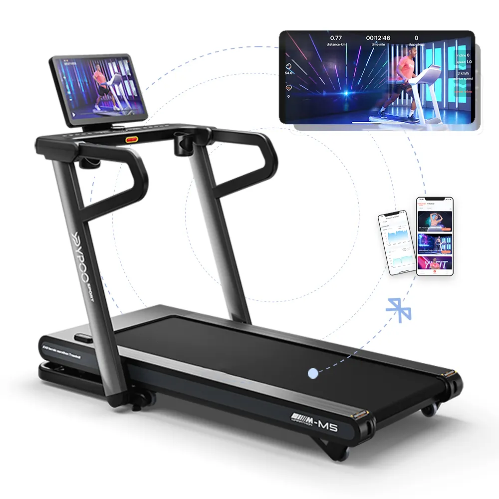 Ypoo Professionele Marathon Loopband Machine Led/Tft Scherm Knop Keuze Van De Schermen Met Yipao Fit App