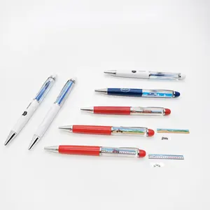 広告2DPVCカーフローティングリキッドペン新しいデザインプラスチックカーPVCスライディングオイルペン