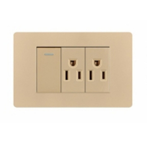 Bán buôn điện phổ 1 Gang 1 Way + Đôi 3 cực ổ cắm tường Thiết bị chuyển mạch điện và ổ cắm - Product Image 2