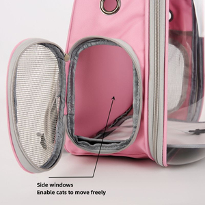 Transparent Pet <b>Carrier</b> <b>Backpack</b> Capsule Design Travel Tote Breathable Space Bag Pet <b>Carrier</b> Bag Large Capacity for Dogs <b>Cats</b> - Product Image 3