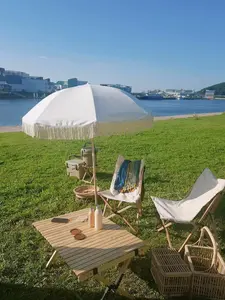 Модная садовая палатка 200 см для двора, мобильные Солнцезащитные Зонтики, рамка, зонтик, пляжные палатки, зонтики с кисточками //