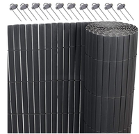 Brise-vue en canisse PVC, écran de confidentialité en canisse PVC pour jardin