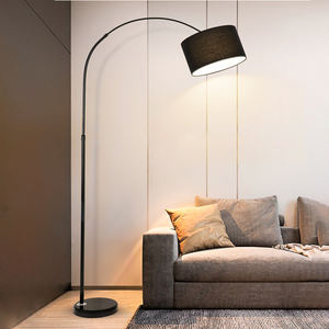 Lampada da terra verticale moderna da salotto lampada da pesca nera lampada da pesca telescopica con Base in marmo <span class=keywords><strong>per</strong></span> la protezione degli occhi a casa - Product Image 1