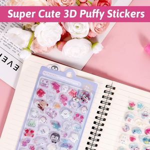 6 Hojas de Pegatinas 3D de Dibujos Animados, Lindas, Pequeñas, Micro, en PVC, para Decoración y Scrapbooking - Product Image 4