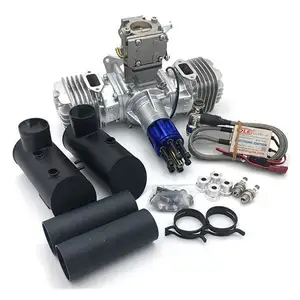 DLE 130 RC Modell Benzin Motor 130CC Verschiebung Dual Zylinder Zwei 4-takt Luftkühlung Hand Starten