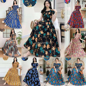 Tops florales de verano informales para mujeres del sudeste asiático, superventas, estilo dulce hecho de tela de gasa, bolsas a granel, inventario mixto - Product Image 2