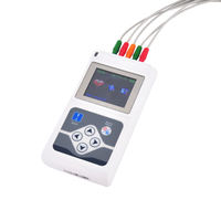 Peralatan Elektrokardiogram Portabel Amain 3 Kanal Holter EKG Perekam 24 Jam Mesin EKG