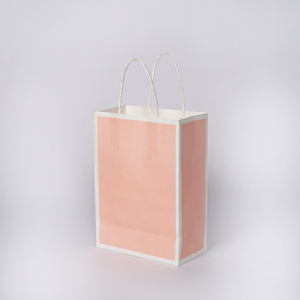 Sacchetti <span class=keywords><strong>di</strong></span> <span class=keywords><strong>carta</strong></span> Kraft colorata con manici Logo personalizzato addensato abbigliamento regalo riciclabile Shopping Emballage Personnalisé bustina - Product Image 5