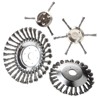 Roue de fenaison à fil de 8 pouces pour tondeuses à gazon torsadées tête de fenaison à fil de 6 pouces accessoires outils de jardin disques de brosse de désherbage