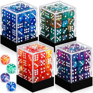 12mm 6 Sided Mini <b>Dice</b> <b>Set</b> for School Classroom Table Games D6 Game Standard <b>Dice</b> with Portable Plastic Box for Teaching Math - Product Image 4
