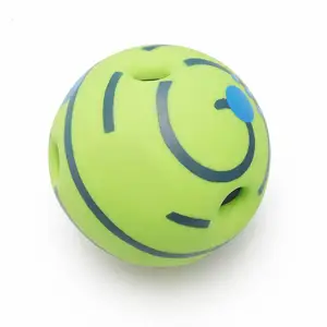 Pet Wobble Giggle topu tedavi dağıtıcı interaktif Wiggle Waggle gıcırtılı futbol köpek oyuncak