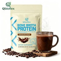 Poudre de protéines Qbioflex OEM/ODM au goût chocolat pour la prise de poids, soutien de la peau, des cheveux et des ongles