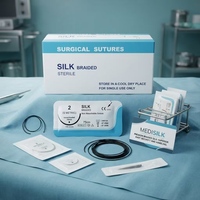 Fil de Suture en Soie Stérile Personnalisé OEM avec Aiguille – Fournitures Médicales Chirurgicales