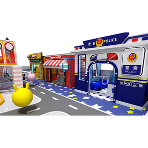 Aire de jeux intérieure interactive à écran tactile moderne et futuriste pour enfants de maternelle, avec balançoire de <span class=keywords><strong>garage</strong></span>, supermarché et hôpital - Product Image 3