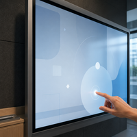 Écran plat interactif 65 pouces 4K Tableau blanc numérique avec écran tactile 20 points