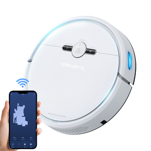 Aspiradora Robótica WiFi de 4400 mAh y 2000 PA, Controlada por Aplicación Alexa, Autocargable, con Filtro HEPA, para Pisos Duros, Húmedos/Secos, Cuidado de Mascotas y Garaje - Product Image 1