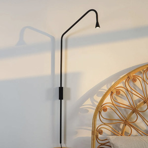 Design moderno semplice camera <span class=keywords><strong>da</strong></span> letto lampada <span class=keywords><strong>a</strong></span> LED <span class=keywords><strong>da</strong></span> <span class=keywords><strong>parete</strong></span> con <span class=keywords><strong>braccio</strong></span> lungo regolabile per la lettura del comodino nelle camere d'albergo - Product Image 4