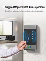 Lecteur de contrôle d'accès par empreinte digitale Rixiang MJ01-TT TTLock, système de contrôle d'accès intelligent Bluetooth, déverrouillage à distance par code QR