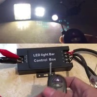 Interruptor de Control Remoto Inalámbrico de 433 Mhz, CC 12 V 24 V 30 A, Controlador de Luces Estroboscópicas LED para Automóviles y Camiones, Módulos Transmisores y Receptores de Relé RF
