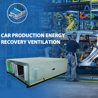 Mur de récupération d'énergie Hrv sans conduit Erv Heat Recovery Système de ventilation Home Air Heat Recuperator