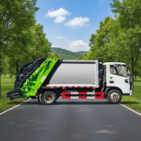 Nouveau camion à ordures Dongfeng Duolika D6, diesel, 4x2, manuel, chargement arrière avec compacteur pour la collecte et le recyclage des déchets