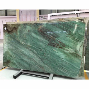 Loza de cuarzo verde para encimera de cocina, placa de 2cm y 3cm - Product Image 1