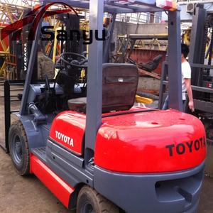 Mini máquina usada Japón <span class=keywords><strong>6fd30</strong></span> 3ton 4ton carretilla elevadora en Hefei con precio barato <span class=keywords><strong>Toyota</strong></span> Japón hizo 2 etapas mástil 3M automático - Product Image 6