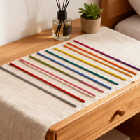 Fourniture en gros de mèches en fibre de couleur pastel Jaune clair Lavande Pêche Menthe ou toute couleur personnalisée pour des solutions de recharge de parfum de luxe