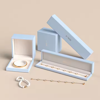 Boîte de rangement rigide pour bijoux, en carton écologique, portable, avec logo personnalisé de luxe, finition mate, pour bagues et colliers