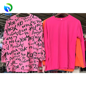 Camisetas deportivas <span class=keywords><strong>de</strong></span> <span class=keywords><strong>manga</strong></span> larga <span class=keywords><strong>de</strong></span> <span class=keywords><strong>segunda</strong></span> <span class=keywords><strong>mano</strong></span> para mujer, ropa usada al por mayor, compra a granel, mezcla <span class=keywords><strong>de</strong></span> poliéster/algodón, varios colores y tallas PKU - Product Image 2