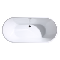 Vente chaude Baignoire De Massage Whirlpool Intérieur Autoportant Spa Baignoire Acrylique Air Jet Baignoire Jacuzzier Baignoire