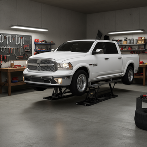 Lève-voiture portable 5000 lb, hauteur maximale 25,6 po, conception à ciseaux électrique, acier au carbone robuste, unité d'alimentation 120 V - Product Image 2