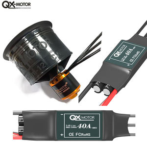 Moteur Qx-Motor 50 mm <span class=keywords><strong>EDF</strong></span> 12 pales, ventilateur cannelé QF2611, moteur brushless 3300KV/4000KV/4600KV, ESC 40A pour avion RC, CE ROHS - Product Image 3