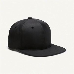 Four Seasons Universal Hard Top <b>Flat</b> Brim Unisex Common Hand Embroidery Same Hip Hop Trendy Unique Sun Baseball <b>Hat</b> Cross-Border - Product Image 1