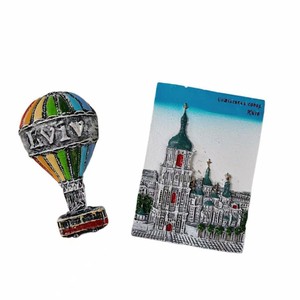 Autocollant de réfrigérateur ukrainien, souvenirs touristiques de Kiev, Cathédrale de Sainte Sophia, Lviv, vente directe d'usine - Product Image 5